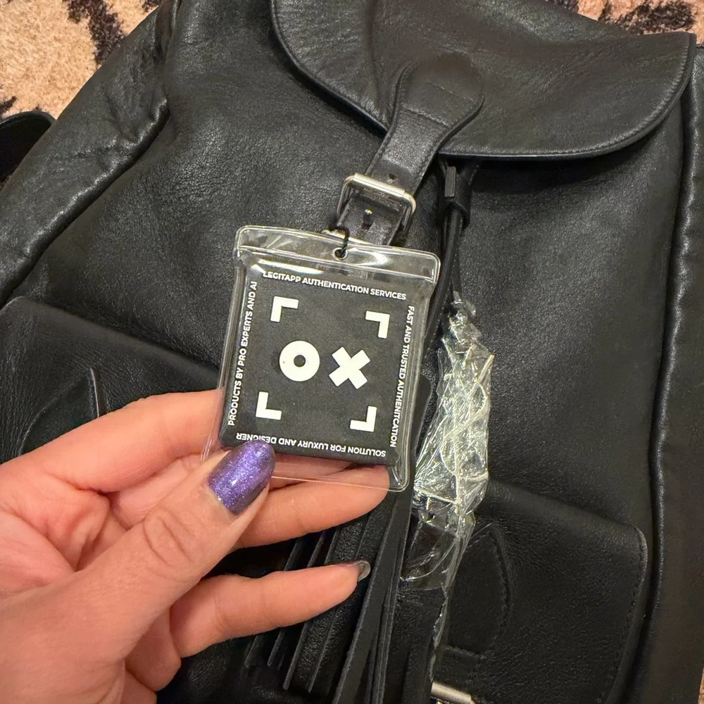 Pre-loved YSL Black Backpack